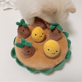 Pikapet Treat-Hiding Snuffle Sweet Potato Squeezing Dog Toy